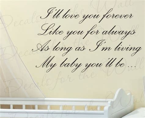 Ill Love You Forever Like Always My Baby Youll Be Boy And Girl Etsy