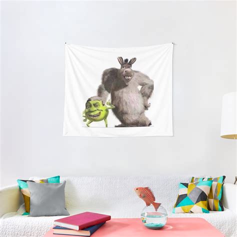 Shrek And Donkey X Monsters Inc Tapestry For Sale By Jfet10 Redbubble