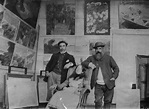 Michel Monet, Anna Bergman et Claude Monet dans le deuxième atelier ...
