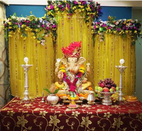 Diy Ganesh Chaturthi Decoration At Home 27 Best Trending Ganesh