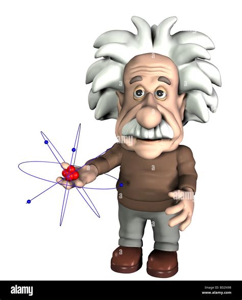 Albert Einstein Con Atom Fotografía De Stock Alamy