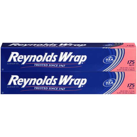 Rolls 70 Sqft Pack Of 3 Reynolds Wrap Non Stick Aluminum Foil Paper