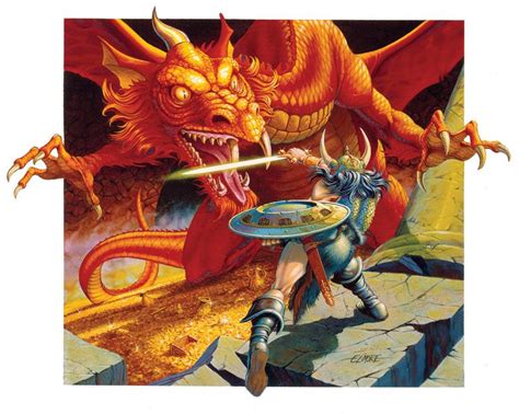 D Ancient Red By Larry Elmore Fantasy Artist Fantasy Artwork Fantasy