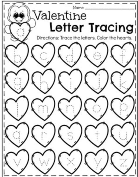 Preschool Valentine Worksheets Free Printable