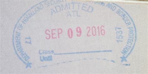 Us Entry Passport Stamps