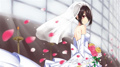 Download 3000x1683 Date A Live Tokisaki Kurumi Bride Wedding Dress