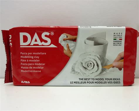 Das Air Drying Clay Modelling Material White 500g Block Etsy Uk