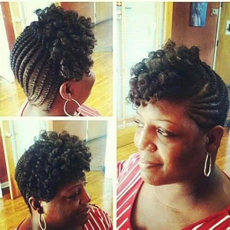 My dad even took me to his favorite barber and got me the flat top haircut. Flat twist updo | Natural hair styles, Flat twist updo, Hair styles