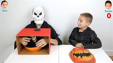 Vidéos De Halloween De Halloween De Swan Et Neo - WHAT'S IN THE BOX CHALLENGE 3 !!! - Halloween Édition - Swan VS Néo