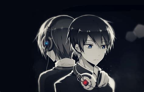 Anime Boy With Brown Hair And Headphones