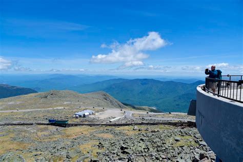 A Beautiful Summit View At The Top Of Mount Washington While The Mount