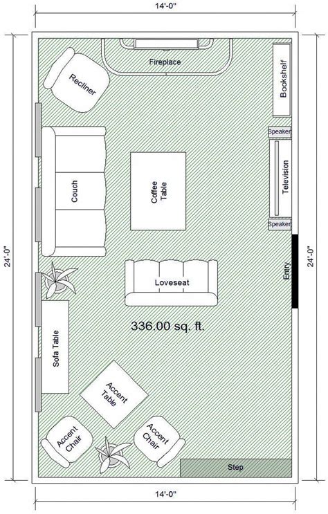 Here is a simple dining room layout example created by edrawmax, which is available in different formats. furniture placement large rectangular living roomng layout ...