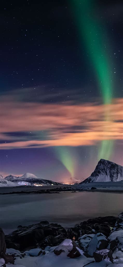 Aurora Borealis Northern Light Lake 4k Wallpaper Download Best Hd