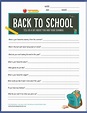 {free printable} Back-To-School Worksheet - Botanical PaperWorks