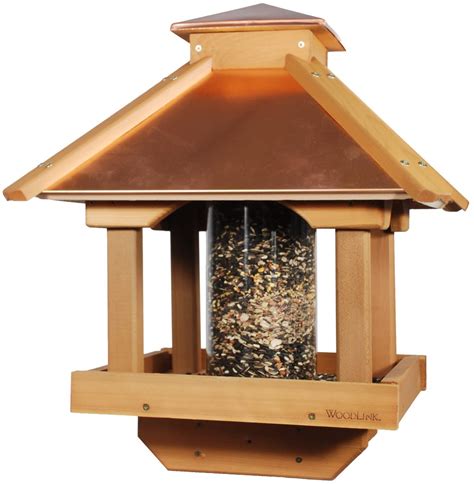 Woodlink Copgazebo Coppertop Wood Gazebo Bird Feeder Reliable Store