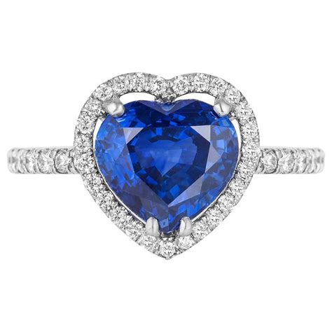 Andreoli Cdc Certified 260 Carat Ceylon Blue Sapphire Diamond Heart