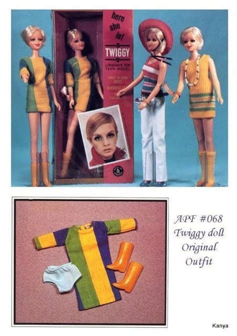 apf 68 twiggy barbie doll outfit english pattern in pdf twiggy etsy