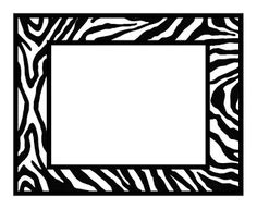 Download Free Zebra Print Border - ClipArt Best