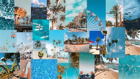 Collage Aesthetic Summer Laptop Wallpapers Top Free Collage Aesthetic