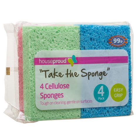 Bandm Cellulose Sponges 4pk 293065