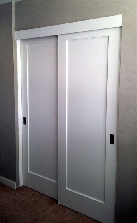 Turn basic closet doors into works of art by adding a large custom design. Panel, Louver, and Flush Doors | Diy closet doors, Closet ...