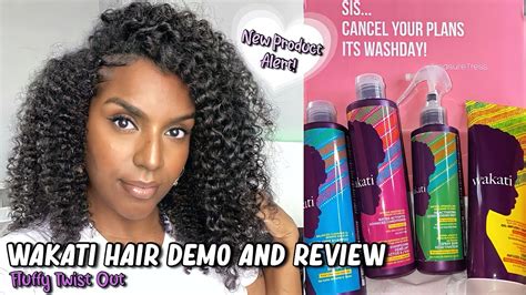 Wakati Hair Demo And Review Fluffy Twist Out Treasure Tress March Box 💜 Youtube