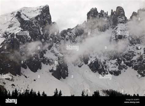 Geology Of The Dolomites Mount Latemar Stock Photo Alamy