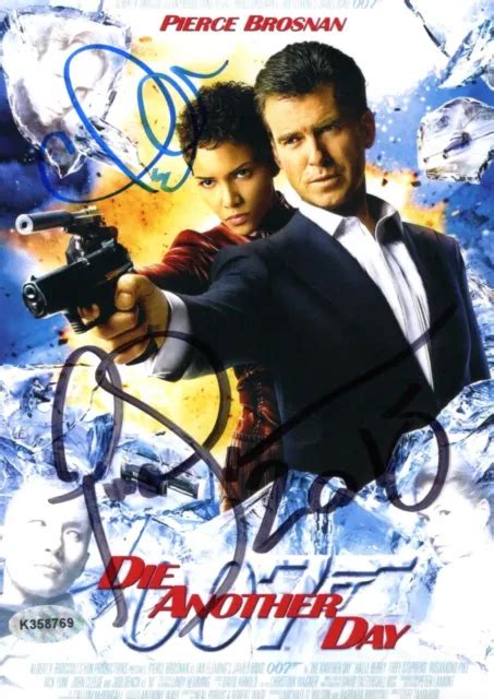james bond anddie another day pierce brosnan halle berry signed 5 x 7 photo print 59 99 picclick