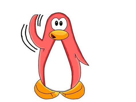 Waving Penguin Animated  Hello From Kansas P E