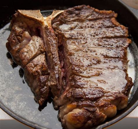 Use strong tongs to press the edge of the steak into the pan, rolling and cooking edges until the fat is rendered. How to Pan Fry the Perfect Porterhouse Steak! | Porterhouse steak, Food, Steak