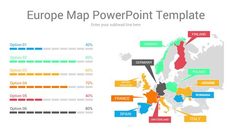 Download Powerpoint Map Of Europe Template Editable Presentation Images