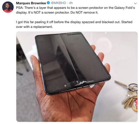 Samsung Galaxy Fold Faces Display Issues In Just 48 Hours Updated With