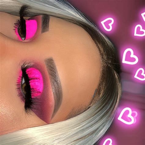 Adrianavc On Instagram “💗living The Pink Neon Fantasy💗 Adrianavcmakeup1 For More Makeup Looks😍