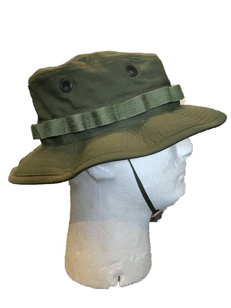 Original Military Issue Boonie Bush Hat 5050 Nylon Cotton Made In Usa