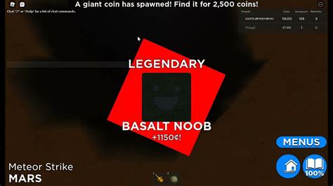 Roblox Find The Noobs 2 Mars How To Get Basalt Noob Youtube