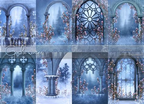 Sims 4 Ccs The Best Gothic Winter Backgrounds By Lorelea