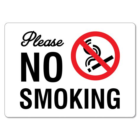 No Smoking Sign Cigarettes