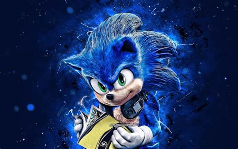 Descargar Fondos De Pantalla Sonic 4k Néons Bleus Jeux 2020 Sonic