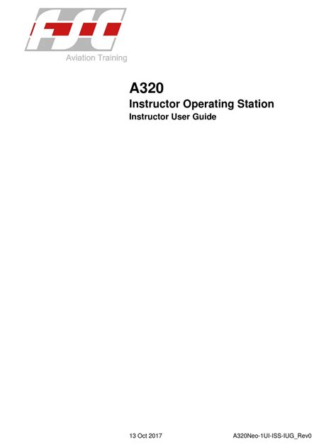 Fsc A320 Instructor User Manual Pdf Download Manualslib