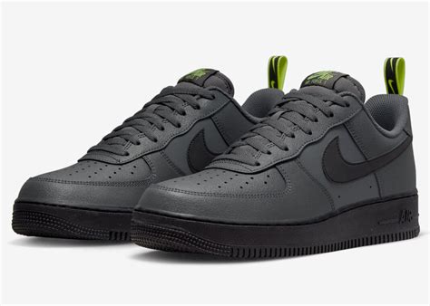 Nike Air Force 1 Low Grey Black Volt Dz4510 001 Release Date Sbd
