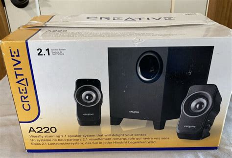 Creative A220 21 Multimedia Speaker System Open Box Ebay