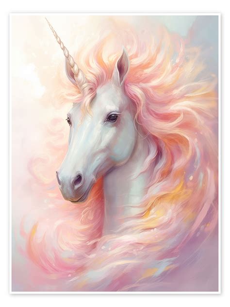 Fantastically Beautiful Unicorn Print By Dolphins Dreamdesign