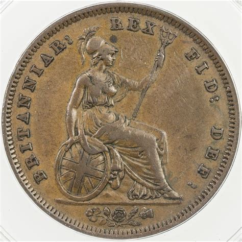 Great Britain William Iv 1830 1837 Ae Penny 1831 Anacs Ef45