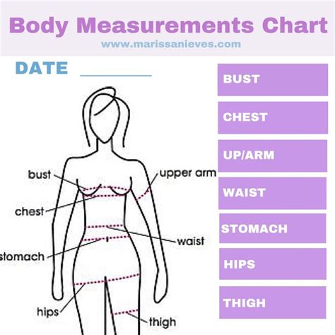 Body Measurements Chart To Help You Measure Your Results Accurately
