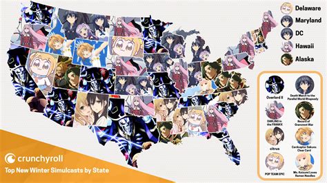 Crunchyroll Feature Crunchyrolls Most Popular Winter Anime By State