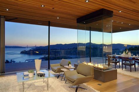 Retractable Glass Walls Create Exemplary Indooroutdoor Living In Tiburon