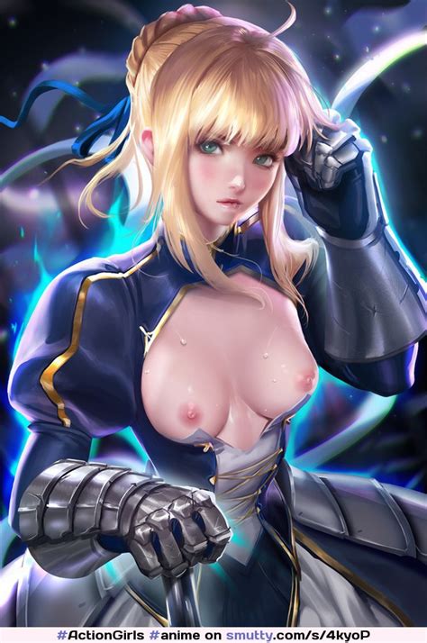 Anime Hentai Sakimichan Blonde Poppingout Tits Topless Beautiful Lux Smutty Com