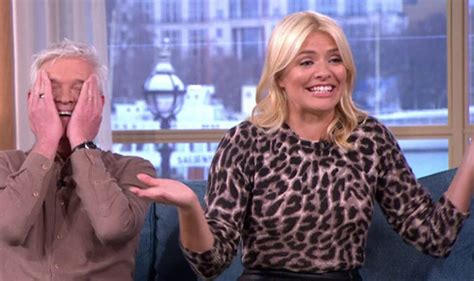 Holly Willoughby In Shock As Phillip Schofield Gives Her Erect Nipples