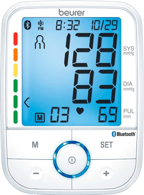 Best Buy Beurer Bluetooth Upper Arm Blood Pressure Monitor White Bm76