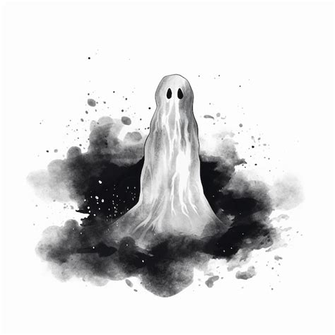 Premium Ai Image Flat Halloween Ghost Modern Minimalism